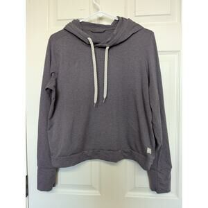 Vuori Hoodie Womens Halo Essential Pullover Sawyer Purple Heather Size S Casual